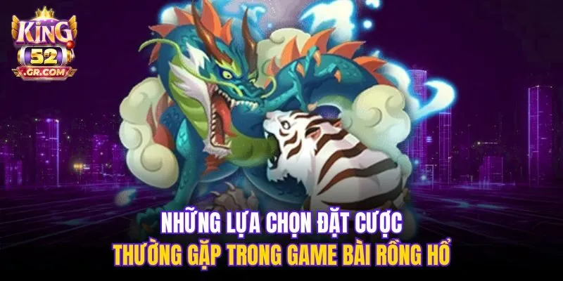 Những lựa chọn đặt cược thường gặp trong game bài Rồng Hổ